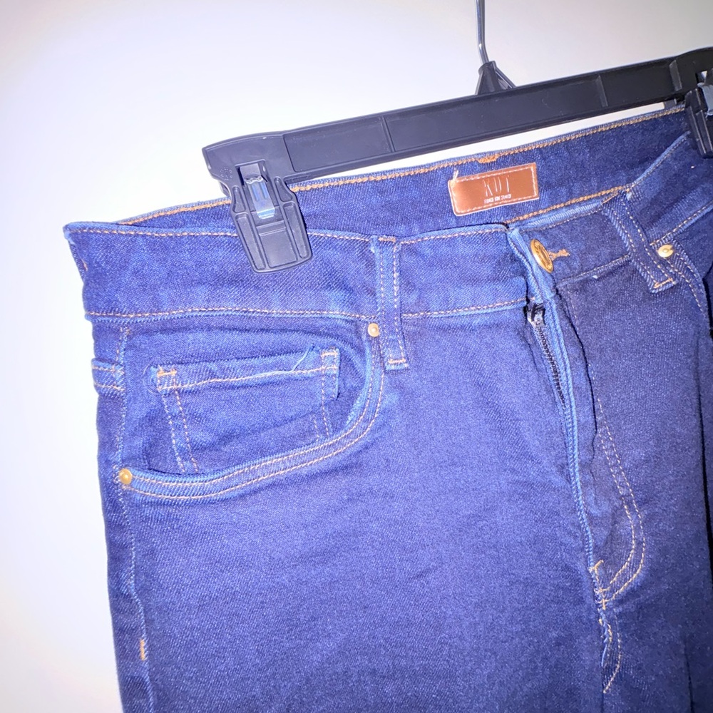 Kut from the Kloth Blue Ankle Cropped Jeans - Picture 3 of 5